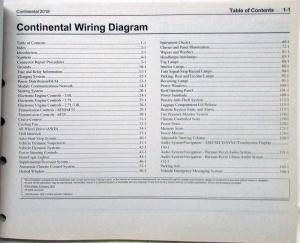 2018 Lincoln Continental Electrical Wiring Diagrams Manual