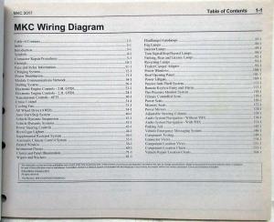 2017 Lincoln MKC Electrical Wiring Diagrams Manual