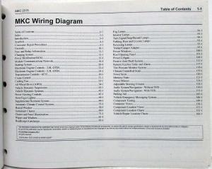 2015 Lincoln MKC Electrical Wiring Diagrams Manual