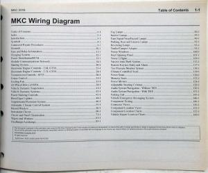 2016 Lincoln MKC Electrical Wiring Diagrams Manual