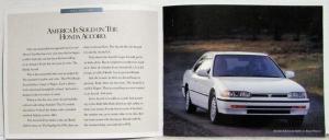 1992 Honda Full Line Small Sales Brochure - Accord Civic Prelude