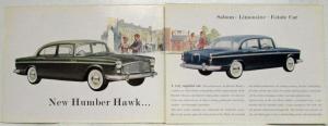 1958 Humber Hawk A Fine Car Still Further Improved Sales Folder - UK