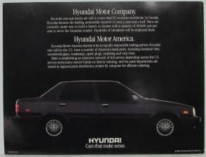 1986 Hyundai Rhymes with Sunday Sales Brochure