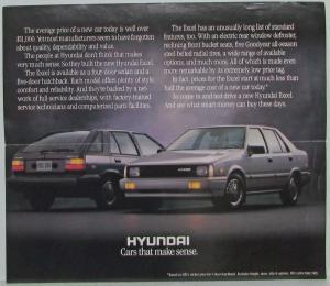 1986 Hyundai Excel Drive Out in a Better Car than You Paid for Sales Folder