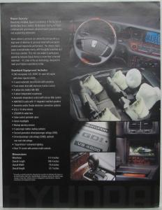 1999 Hyundai Equus Spec Sheet