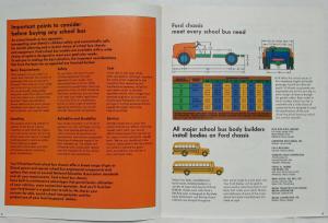 1972 Ford Truck School Bus Chassis B-Series Sales Brochure