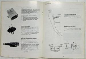 1982 Volkswagen Quantum Electrical Power Accessories - VW Intro Service Training