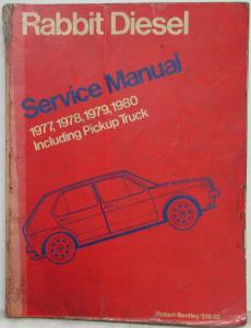 1977-1980 Volkswagen VW Rabbit Diesel Including Pickup Service Shop Manual