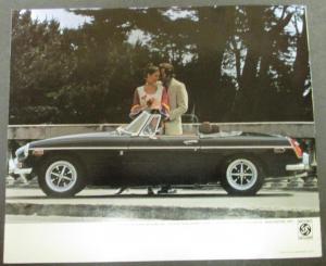 1972 MG MGB Original Color Sales Brochure Nice!