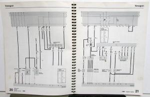 1985-1986 Volkswagen VW Electrical Wiring Diagrams - Vanagon