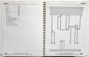 1985-1986 Volkswagen VW Electrical Wiring Diagrams - Vanagon