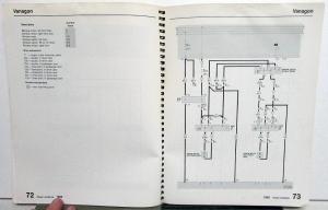 1985-1986 Volkswagen VW Electrical Wiring Diagrams - Vanagon