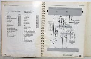 1988 Volkswagen VW Electrical Wiring Diagrams - Quantum Vanagon