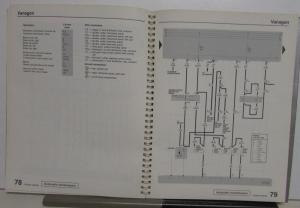 1987 Volkswagen VW Electrical Wiring Diagrams - Quantum Vanagon Orig