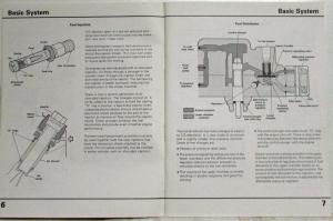 1984-1986 Audi CIS Electronic Fuel Injection Service Training Information 2nd Ed