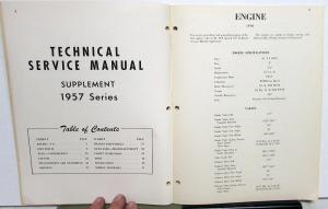 1957 Nash Ambassador V8 Series Dealer Technical Service Manual Supplement Repair