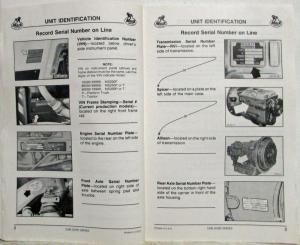 1987 Mack Mid-Liner Cab-Over Trucks Owners Manual