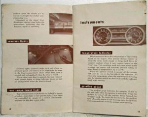 1948 Packard Super Eight Custom Eight Owners Manual