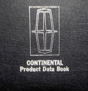 1971 Lincoln Continental Dealer Product Data Book Album Binder Only Rare Orig