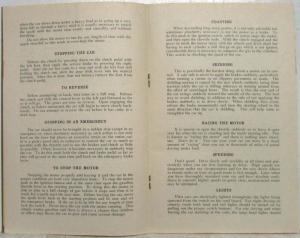 1917 Pilot Six Forty-Five Instruction Book Owners Manual