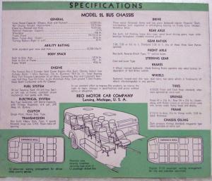 1933 REO 12-15 Passenger Bus Sales Brochure