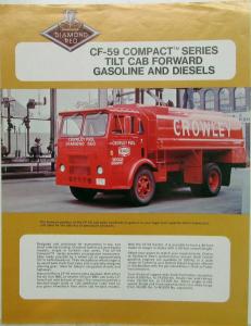 1970 Diamond REO CF-59 Compact Tilt Cab Forward Gas and Diesels Sales Sheet