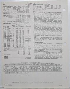 1971 Diamond REO C-11664D/DL Truck Specs with Chassis Dimensions and ...