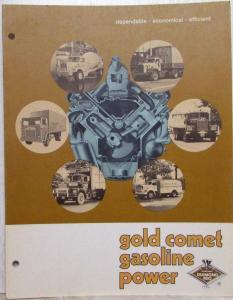 1972 Diamond REO Gold Comet Gasoline Power Engines Sales Folder Brochure