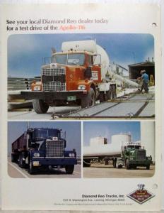 1973 Diamond REO Apollo-116 Custom-Built Line of Diesel Trucks Sales Brochure