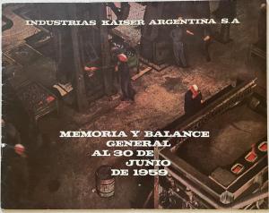 1959 Industrias Kaiser Argentina S.A. Annual Report and Balance Sheet as of 7-30