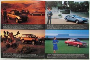 1984 Isuzu Full Line Sales Folder Brochure - Pup Trooper II Impulse I-Mark