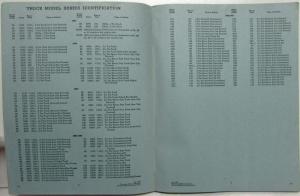 1955-1961 Chevrolet Heavy Duty Trucks Parts Book Catalog