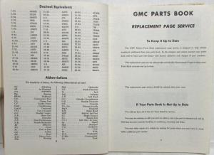 1965 GMC Trucks Models 1000 thru 6500 Parts Book