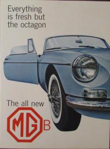 1963 MG MGB Color NOS Sales Brochure