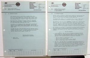 1967 Chevrolet Dealer Technical Service Bulletins Set Corvette Camaro Pickup