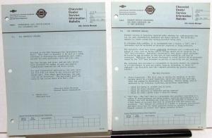 1967 Chevrolet Dealer Technical Service Bulletins Set Corvette Camaro Pickup