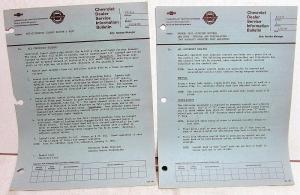 1967 Chevrolet Dealer Technical Service Bulletins Set Corvette Camaro Pickup