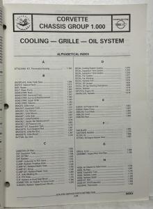 1953-1993 Chevrolet Corvette Parts and Illustration Catalog GM Restoration Parts