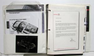 1990 Pontiac Trans Sport Concept Photos Slides Color Options  Press Kit