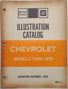 1962-1975 Chevrolet Camaro Chevelle Chevy Nova Chassis/Body Parts Book & Illus