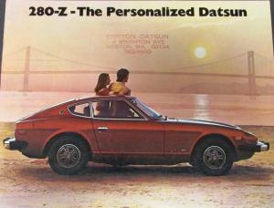 Original 1975 Datsun 280-Z Dealer Prestige Sales Brochure 2+2 Nice