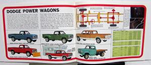 1972 Dodge Truck Dealer Brochure 4 Wheel Drive Power Wagons Pickup W Series