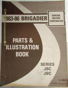 1983-1986 GMC Brigadier Truck Parts/Illustration Book Series J8C J9C