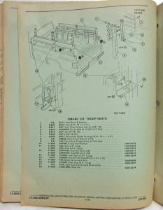 1984-1985 GMC Chevy CUCV Military Army Pickup Truck Parts Illustration Catalog