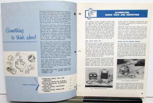 1962 Chrysler Plymouth Dodge Master Tech Service Reference Book Alternator Start