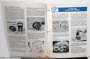 1962 Chrysler Plymouth Dodge Master Tech Service Reference Book Alternator Start