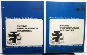 1968 Chrysler Plymouth Dodge Master Tech Service Reference Book Engine Diagnosis