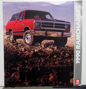 1990 Dodge Ramcharger Standard Optional Equipment Exterior Colors Tri-Folder