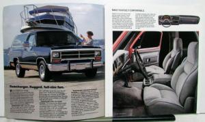 1990 Dodge Ramcharger Standard Optional Equipment Exterior Colors Tri-Folder