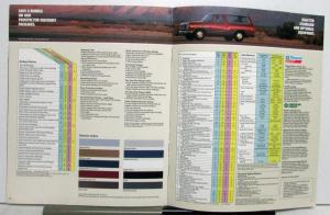 1989 Dodge Trucks Ramcharger Packages Interior Exterior Dimensions Brochure